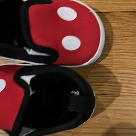 Disney Mickey Mouse Red and Black Infant Shoes~6-9 Months - Picture 11 of 12